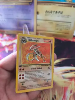 Pokemon Karte Card Kabutops Fossil 1. Edition Deutsch Non Holo Rare Wotc NM- - Image 3