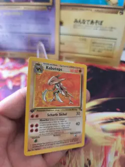 Pokemon Karte Card Kabutops Fossil 1. Edition Deutsch Non Holo Rare Wotc NM- - Image 4