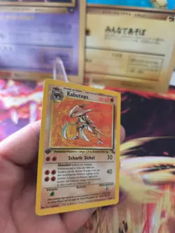 Pokemon Karte Card Kabutops Fossil 1. Edition Deutsch Non Holo Rare Wotc NM- - Image 5