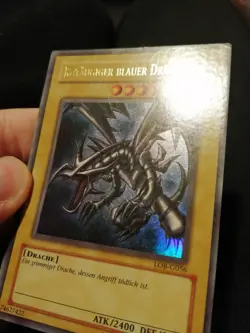 Yugioh Rotaugiger Blauer Drache LOB-G056 Ultra Rare German Red Eyes Excellent - Image 2