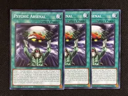 3x YuGiOh! - Psychic Arsenal MP25-EN327 Common 1st Edition Near Mint - Image 1