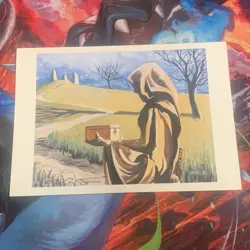 MTG Magic: The Gathering CITANUL DRUID Hand Signed Autographed Greeting Card NM - Image 1