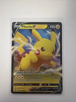 Pikachu V SWSH061 - NM Full Art Promo Rare Pokemon Card - Image 1