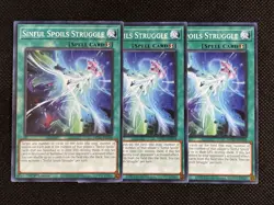 3x YuGiOh! - Sinful Spoils Struggle MP25-EN358 Common 1st Edition Near Mint - Image 1