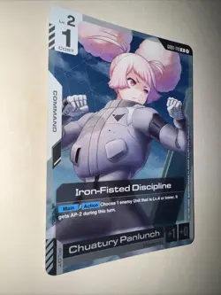 GD01-119 Iron-Fisted Discipline Rare Gundam Card Game TCG CCG English - Image 2