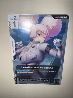 GD01-119 Iron-Fisted Discipline Rare Gundam Card Game TCG CCG English - Image 5