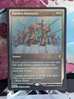 [NM] -Foil-Etched- Flawless Maneuver | MTG Commander Masters CMM | Pack Fresh - Image 1