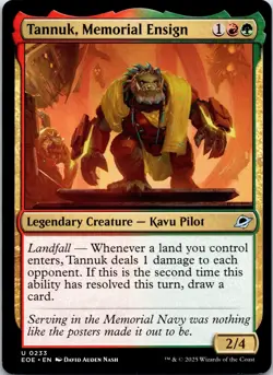 Tannuk, Memorial Ensign 233 Uncommon Edge of Eternities Magic: The Gathering NM - Image 1