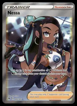 Pokemon Cards Nessa 183/185 Vivid Voltage Ultra Rare NM - Image 1