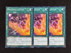 3x YuGiOh! - Materialization MP25-EN322 Common 1st Edition Near Mint - Image 1