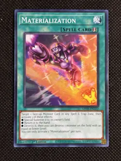 3x YuGiOh! - Materialization MP25-EN322 Common 1st Edition Near Mint - Image 2