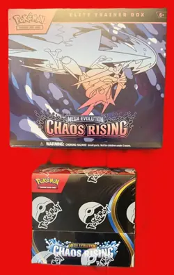 1 EACH Pokemon CHAOS RISING 1 Booster box & 1 ETB Pokemon Company USA 45 BSTRS - Image 1