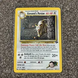Pokemon TCG Giovanni's Persian 8/132 Gym Challenge Holo Rare Unlimited - Image 1