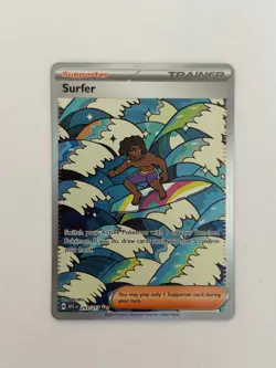 Pokemon TCG Surfer 293/217 Special Illustration Rare Ascended Heroes SIR Trainer - Image 1