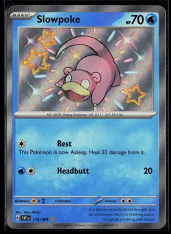 Slowpoke 116/091 Paldean Fates Shiny Rare Pokemon - Image 1