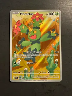 2025 Pokemon Maractus 93 /132 S&V Black Bolt Illustration Rare Full Art Holo - Image 1