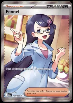 Fennel 162/086 Holo Ultra Rare Black Bolt Pokemon Lightly Played - Image 1