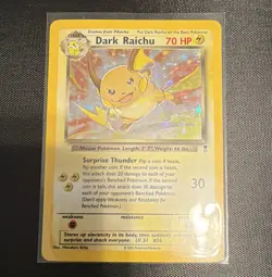 Pokemon TCG Dark Raichu 83/82 Team Rocket Holo Rare Unlimited 2002 70 HP - Image 1