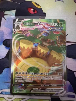 Pokemon SWSH08: Fusion Strike #023/264 Holo Ultra Rare Rillaboom VMAX - Image 1