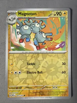 Pokemon TCG * SV Obsidian Flames * 64/197 Magneton REVERSE HOLO Common FRESH PK - Image 1