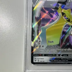 Pokemon TCG Aegislash V 126/185 Vivid Voltage Ultra Rare Full Art Holo PSA 10 - Image 5