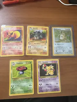 Pokemon Vintage Holo Lot Kangaskhan 5/64 Flareon 19/64 Vileplume 31/64 WOTC HPMP - Image 1