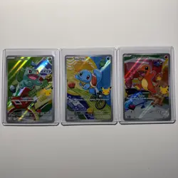Pokemon TCG First Partner Illustration Collection Series 1 Kanto GEN 1 Starters - Image 1