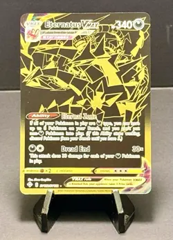 Pokemon TCG Eternatus V SV121/SV122 Shining Fates Gold Secret Rare Holo - Image 1