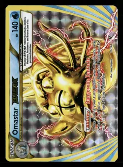 Omastar BREAK 19/124 XY - Fates Collide Pokemon TCG - Image 1