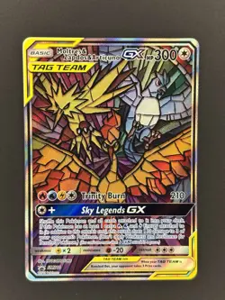 Pokemon TCG Moltres & Zapdos & Articuno GX SM210 SM Promo TAG TEAM Holo Eng - Image 2