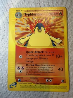 Pokemon TCG Typhlosion Expedition Base Set 64/165 Regular Rare - Image 1
