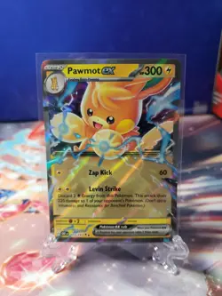 Pokemon TCG Obsidian Flames Pawmot EX 073/197 Double Rare - Image 1