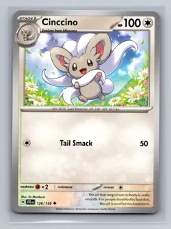 Cinccino Normal Uncommon SV09: Journey Together JTG Colorless 126/159 Pokemon Ca - Image 1