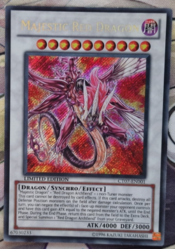 Majestic Red Dragon | CT07-EN001 | Secret Rare | Limited Edition | LP/MP - Image 1