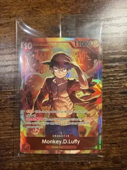 One Piece Treasure Booster Monkey.D.Luffy ST10-006 Promotion Foil Sealed - Image 1