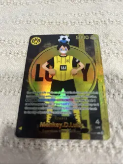 Bandai One Piece CCG Monkey D. Luffy Leader ST13-003 5000 Power Foil - Image 1