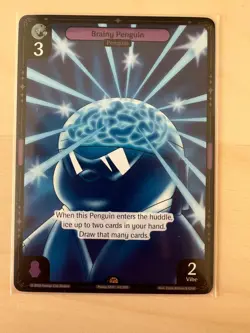 *** BRAINY PENGUIN *** Pudgy Penguins Vibes Card TCG - Image 1