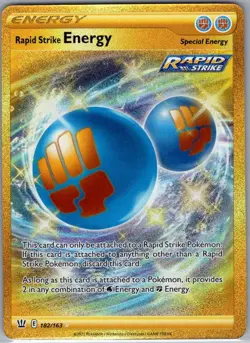 Rapid Strike Energy (Secret) 182/163 SWSH05: Battle Styles - Pokemon Card - NM - Image 1