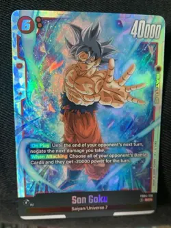 Dragon Ball Fusion world Card Game Son Goku SS SCR FB04-129 - Image 2
