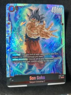 Dragon Ball Fusion world Card Game Son Goku SS SCR FB04-129 - Image 3