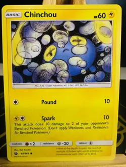 Chinchou 49/168 [NM] [S&M: Celestial Storm] (2018) Common - Pokemon Card - Image 1