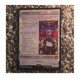 Summon: Bahamut Final Fantasy Regular Enchantment Creature Mythic #M0001 - Image 1