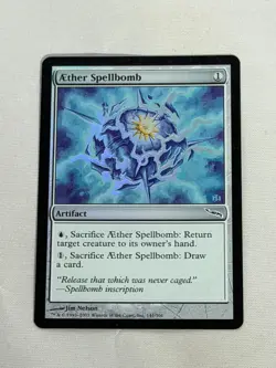 MTG FOIL Aether Spellbomb Mirrodin Magic the Gathering - Image 1