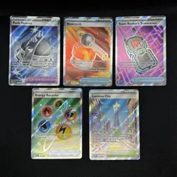 Full Art Item Pokemon Card Lot 5 Cards N/M - Image 1