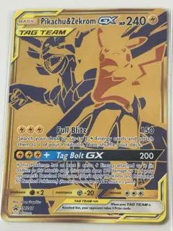 Pokemon TCG Pikachu & Zekrom GX Sun & Moon SM248 Holo Promo Card - Image 1