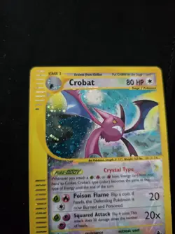 Pokemon Crystals Skyridge Holo Swirl Set (X2) (Crobat, Kabutops) - Image 2