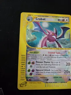 Pokemon Crystals Skyridge Holo Swirl Set (X2) (Crobat, Kabutops) - Image 3