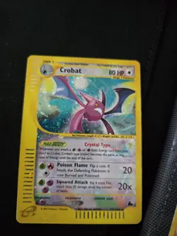 Pokemon Crystals Skyridge Holo Swirl Set (X2) (Crobat, Kabutops) - Image 5