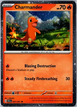 Charmander Miscellaneous Cards & Products 007/091 2018 Common Holo Near Mint - Image 1