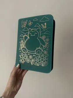 Pokemon Snorlax 4-Pocket Binder - VaultX Teal - Personalised - Image 1
